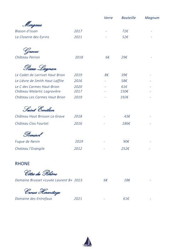 Le Saint Martial Cap Ferret - Menu Image 4